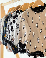 Bubble Romper | Lightning Bolt - HoneyBug 