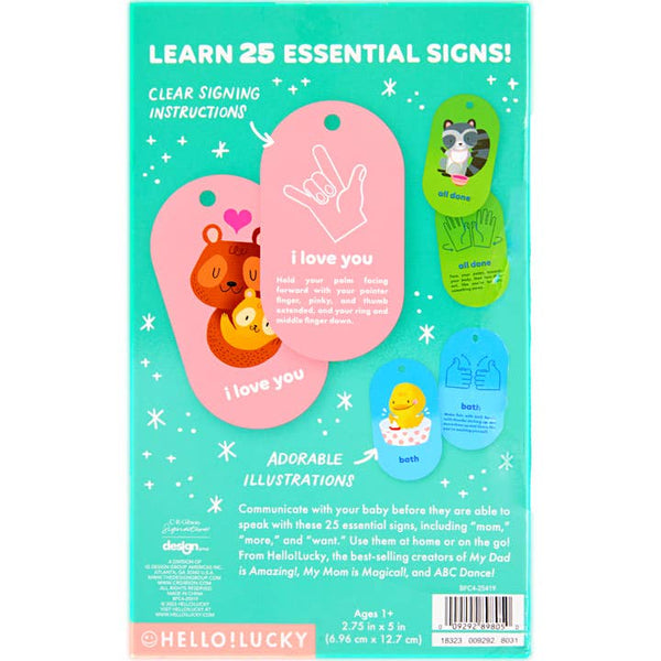 Hello!Lucky Baby's First Words Sign Language Flash Cards - HoneyBug 