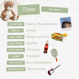 Sweetie Snuggles™ Plush - Theo the Bear - HoneyBug 