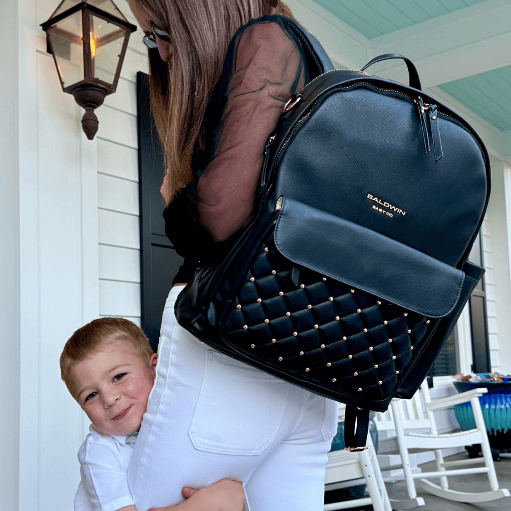 The Daphne Diaper Bag - Onyx
