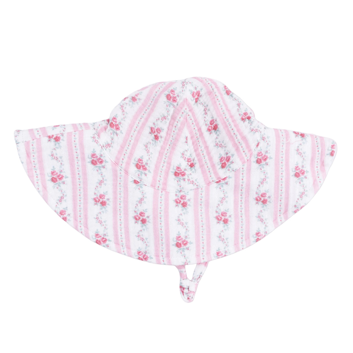 Winding Roses Stripe - Wide Brim Sun Hat