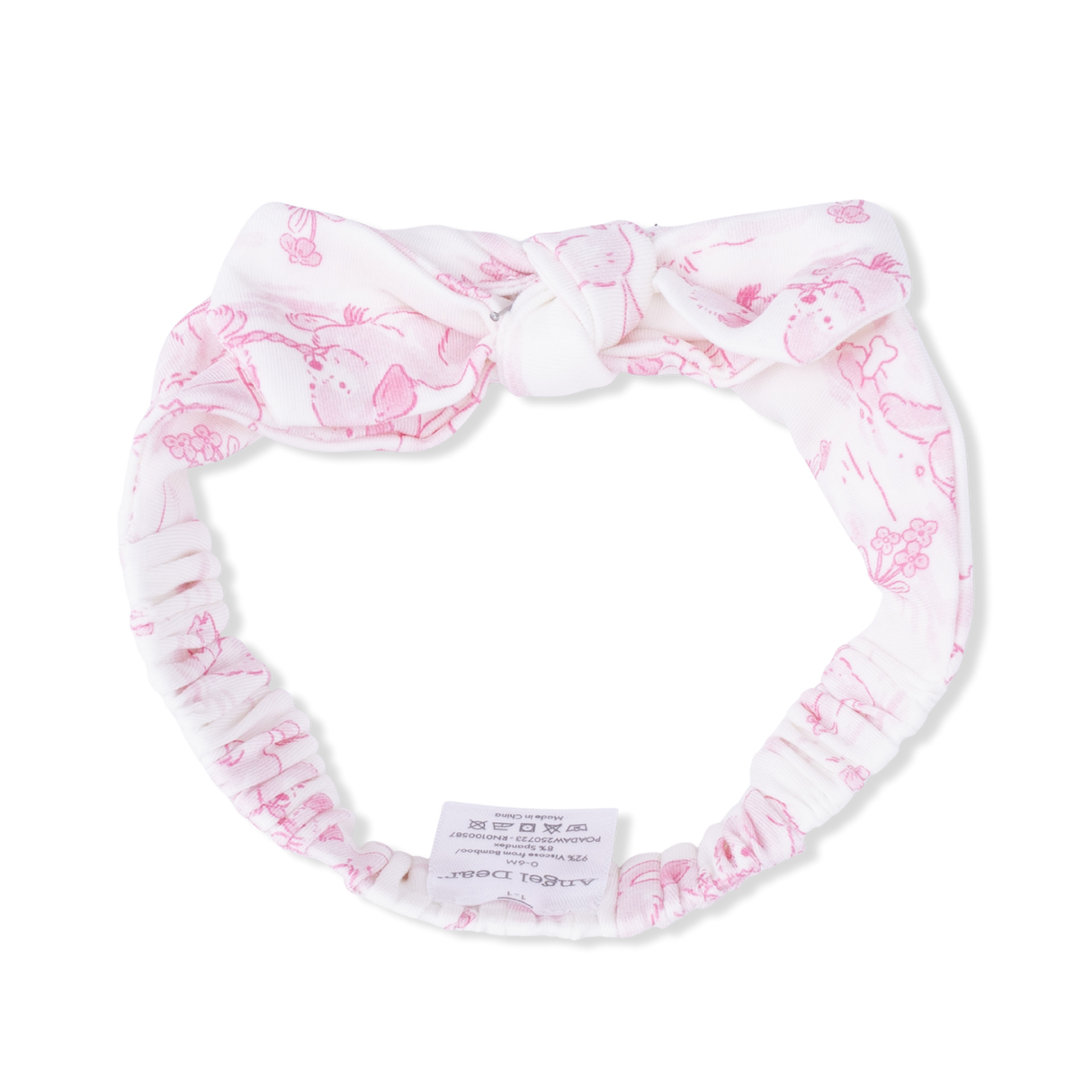 Puppy Toile Pink - Knot Headband