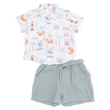 Club Mediterranean - Polo Button Up with Casual Short