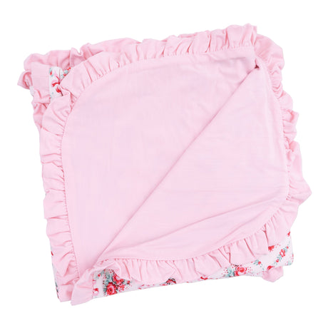 Ruffle Blanket - HoneyBug 