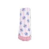 Stripe Dot Roses - Ruffle Blanket