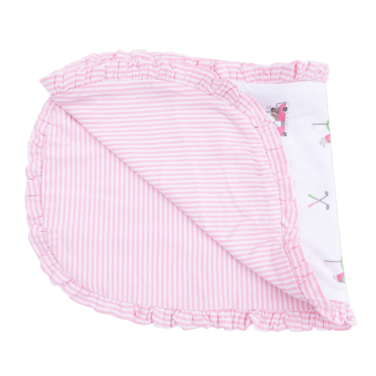 Ruffle Burp Cloth - HoneyBug 