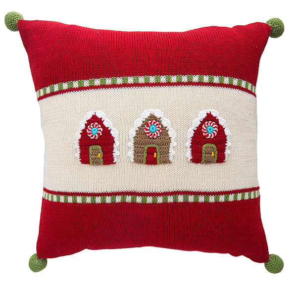 Gingerbread House 14" Pillow