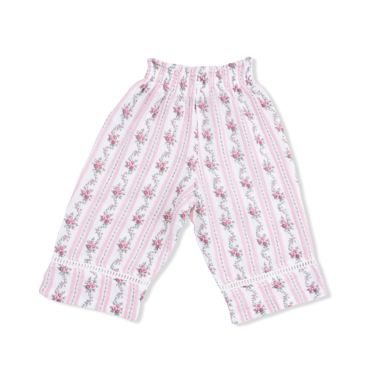 Winding Roses Stripe - Peplum Tank and Smocked Waist Pants