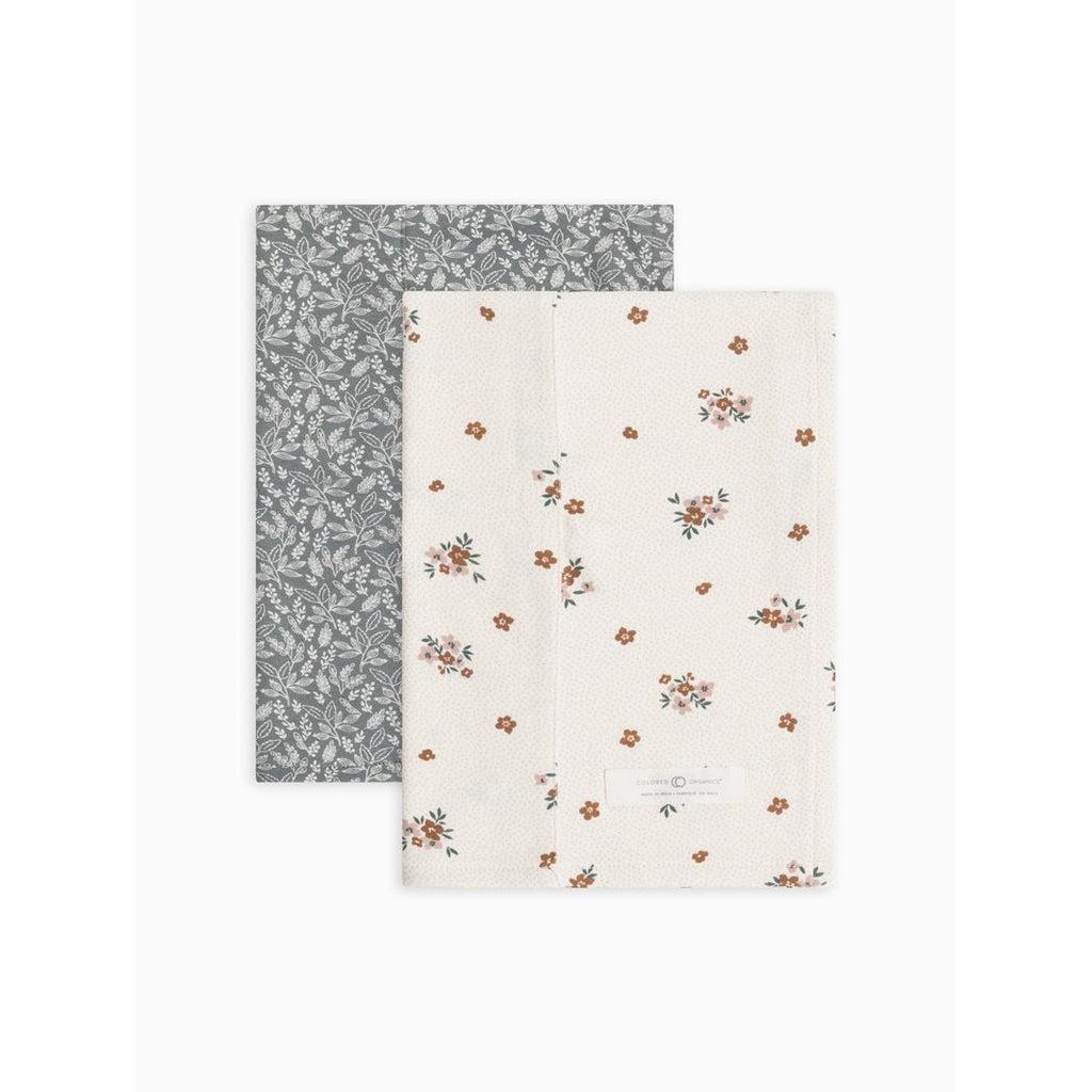 Burp Cloth (2-pack) - Bonnie + Fergan Floral - HoneyBug 