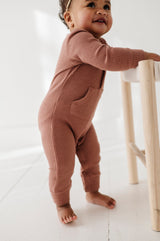 Waffle Romper - HoneyBug 