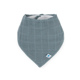 Cotton Muslin + Fleece Bandana Bib 4 Pack - Mauve Stripe - HoneyBug 