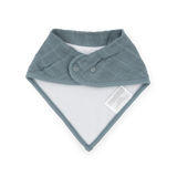 Cotton Muslin + Fleece Bandana Bib 4 Pack - Sea - HoneyBug 