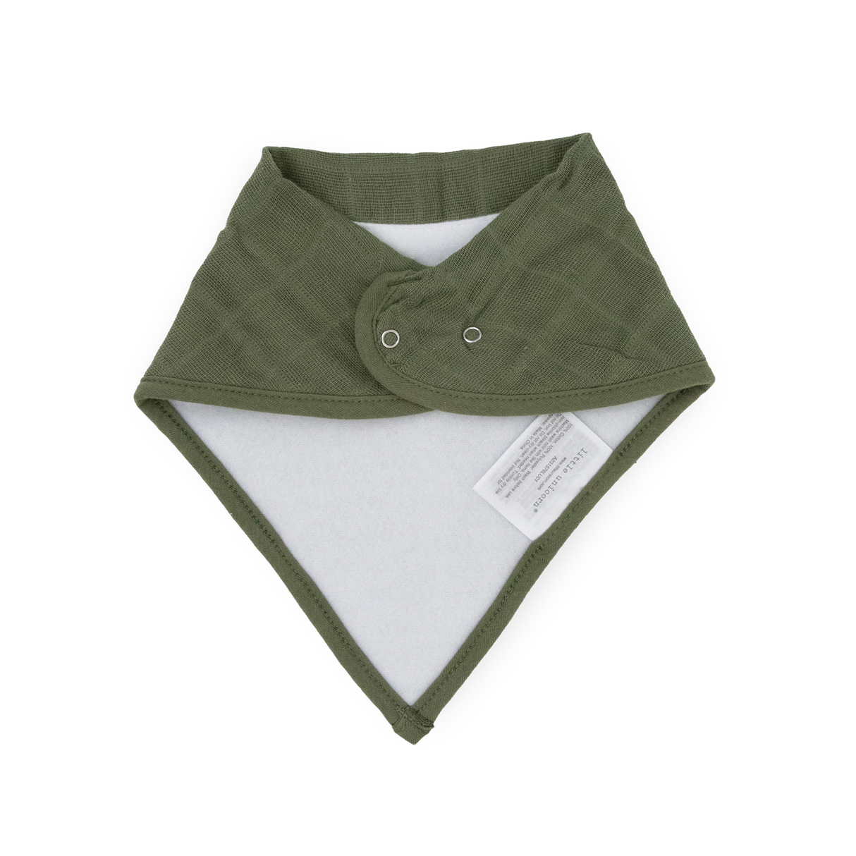 Cotton Muslin + Fleece Bandana Bib 4 Pack - Tropical Leaf - HoneyBug 