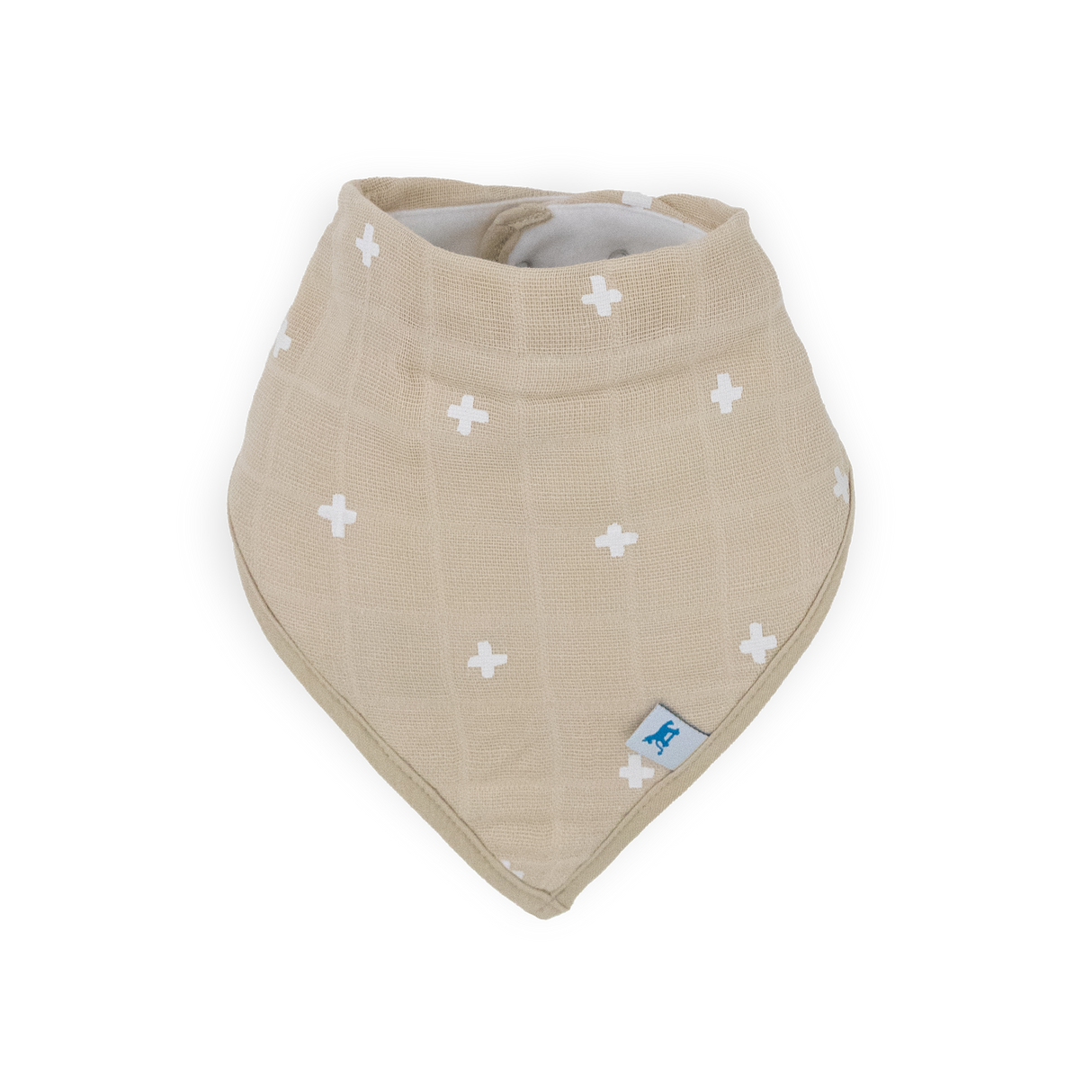 Cotton Muslin + Fleece Bandana Bib 4 Pack - Woof - HoneyBug 