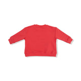 Drop Sleeve Sweatshirt with Rib Cuffs + Pocket - Gingerbread - HoneyBug 
