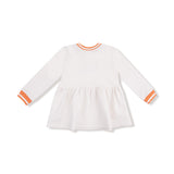 Go Team French Terry Dress - Varsity Orange - HoneyBug 
