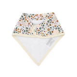 Cotton Muslin + Fleece Bandana Bib 4 Pack - Vintage Floral - HoneyBug 