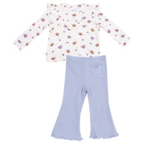 Ruffle Waffle Top and Waffle Flare Pant - HoneyBug 