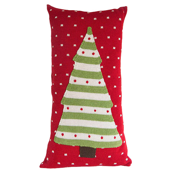 Striped Tree Lumbar Pillow