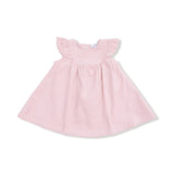 Scoop Yoke with Ruffle Dress + Bloomer - HoneyBug 