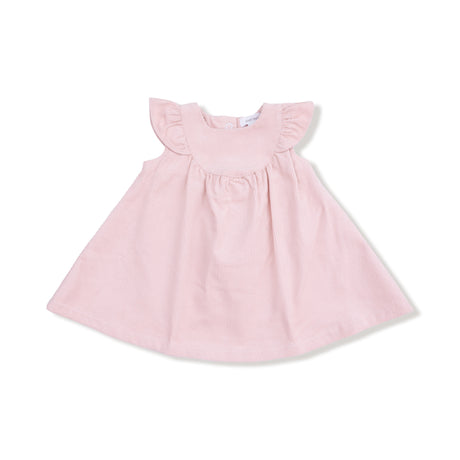 Scoop Yoke with Ruffle Dress + Bloomer - HoneyBug 
