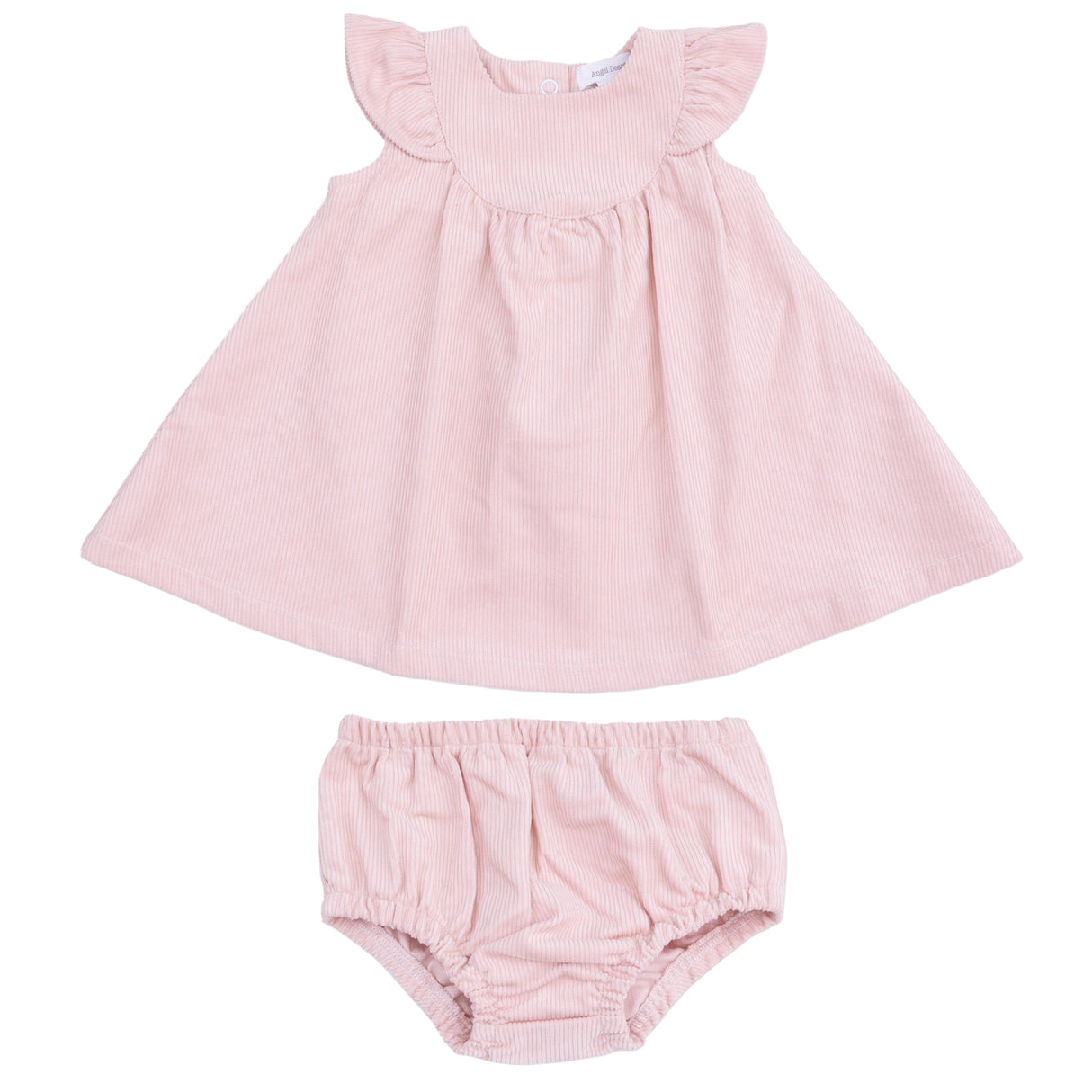 Scoop Yoke with Ruffle Dress + Bloomer - HoneyBug 