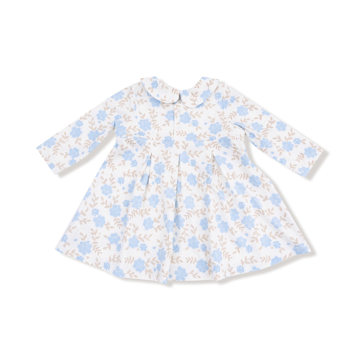 Long Sleeve Peter Pan Collar Dress and Bloomer - HoneyBug 