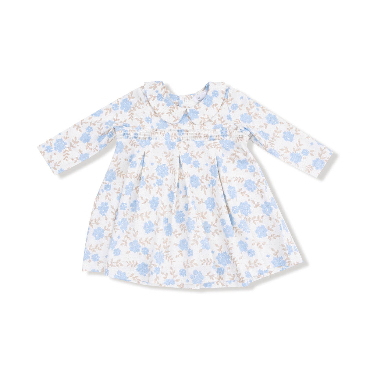 Long Sleeve Peter Pan Collar Dress and Bloomer - HoneyBug 