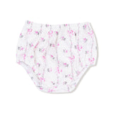 Long Sleeve Peter Pan Collar Dress with Smocking and Bloomer - HoneyBug 