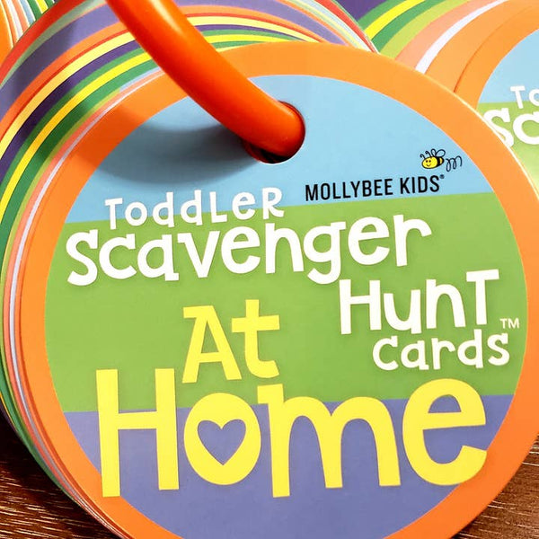 Toddler Scavenger Hunt Cards - At Home - HoneyBug 