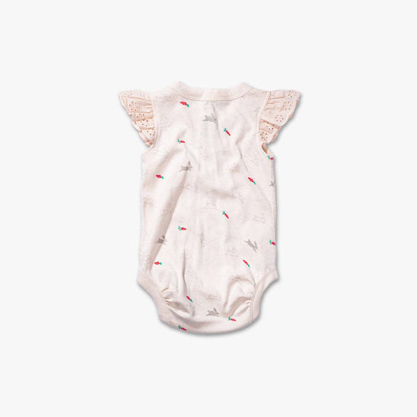 Bunnies Lace Baby Bodysuit - HoneyBug 