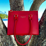 The Montrose Diaper Bag Tote - Cardinal