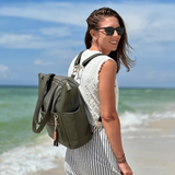 The Lillian Diaper Bag - Palmetto