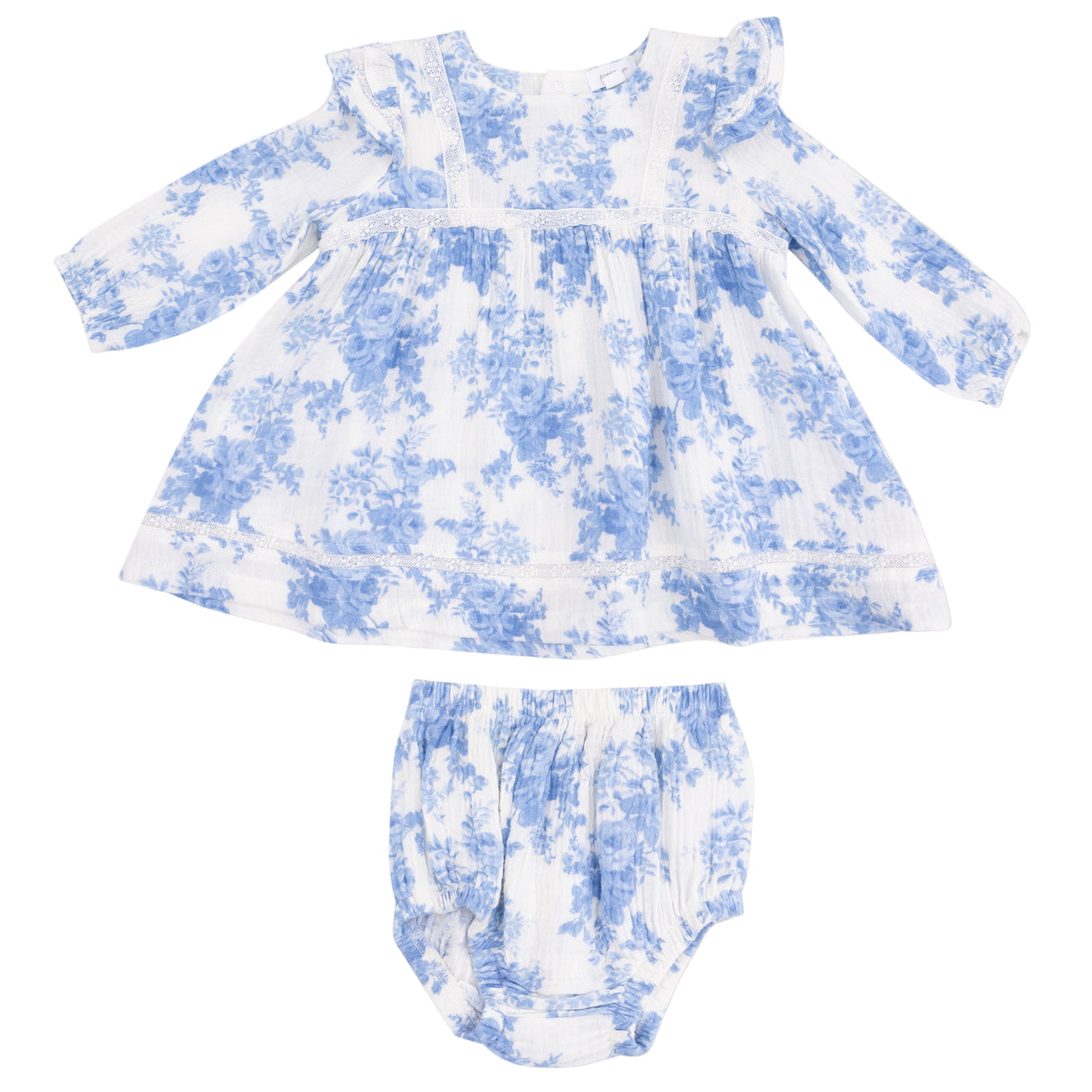 Long Sleeve Vintage Lace Dress and Bloomer (2T to 4T Dress Only) - HoneyBug 