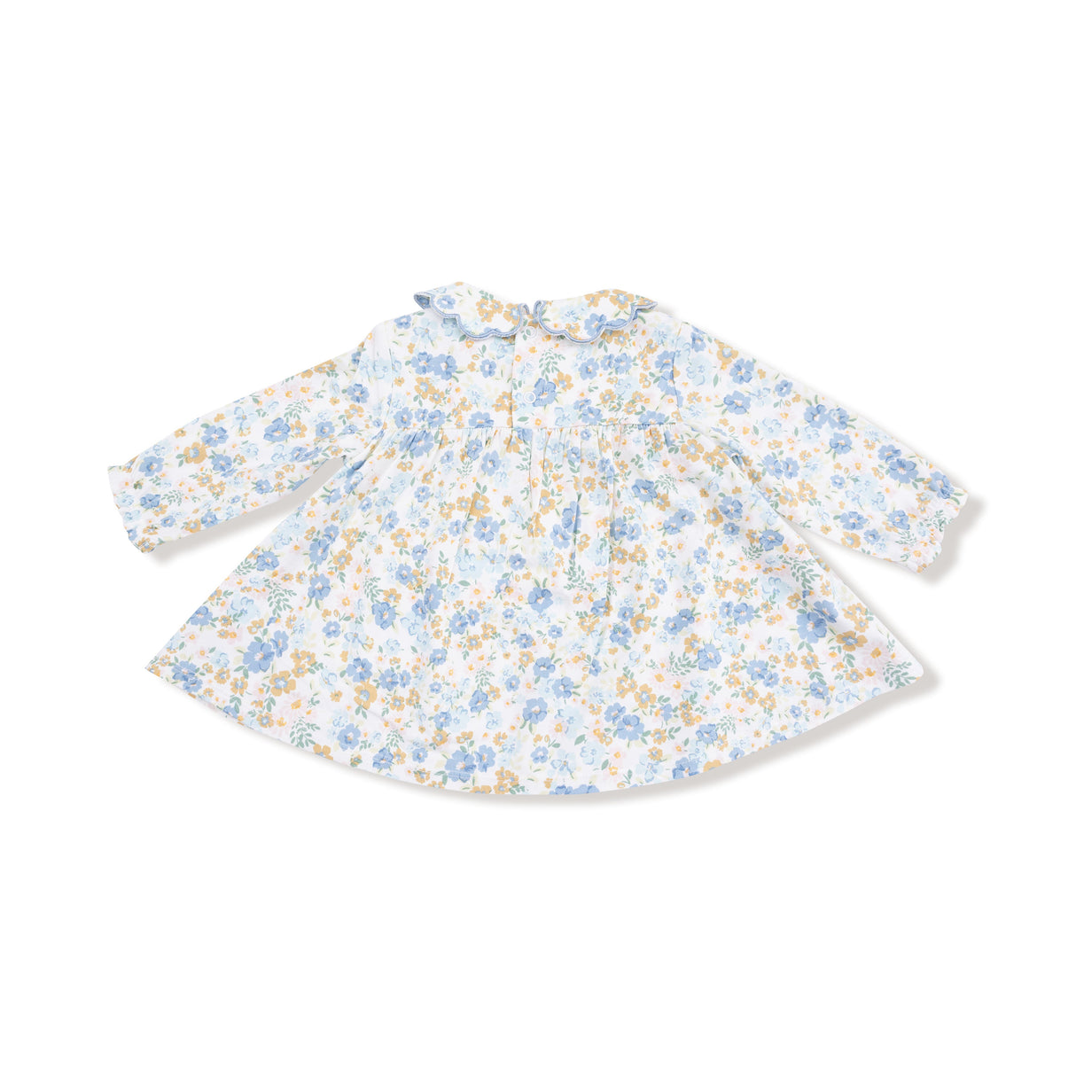 Long Sleeve Petal Collar Dress and Bloomer - HoneyBug 
