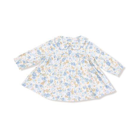 Long Sleeve Petal Collar Dress and Bloomer - HoneyBug 