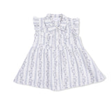 Kimberly Floral Stripe - Western Pearl Snap Dress & Bloomer