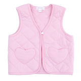 Quilted Vest with Heart Pocket - HoneyBug 