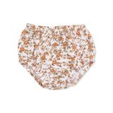 Long Sleeve Ruffle Smocked Neck Dress + Diaper Cover - HoneyBug 