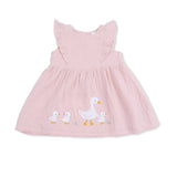 Lotus Flower Ducklings - Ruffle Sleeve Dress and Bloomer