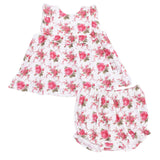 Elegant Roses - Ruffle Top and Bloomer