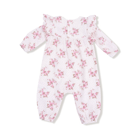 Long Sleeve Petal Ruffle Romper - HoneyBug 