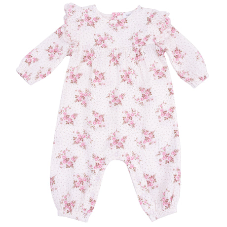 Long Sleeve Petal Ruffle Romper - HoneyBug 