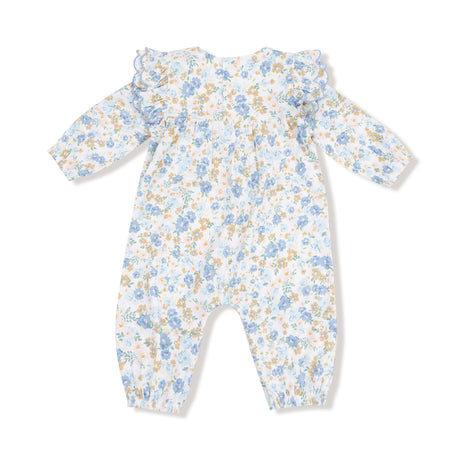 Long Sleeve Petal Ruffle Romper - HoneyBug 