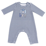 Long Sleeve Snap Shoulder Romper - Lil Bro - HoneyBug 