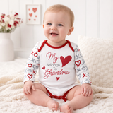 Grandma Baby Bodysuit – Heart Print Cotton Outfit