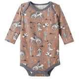 Wild Wrangler/Brown Western Cowboy Bamboo Baby Boy Bodysuit