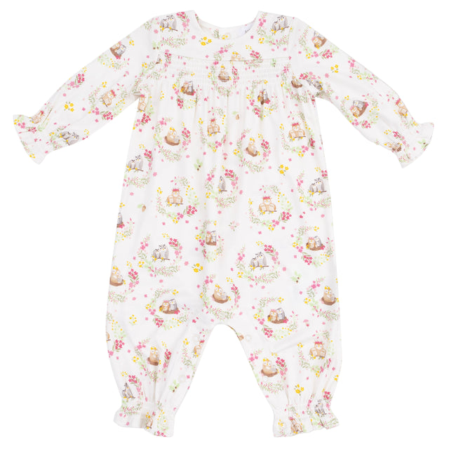 Smocked Romper - HoneyBug 