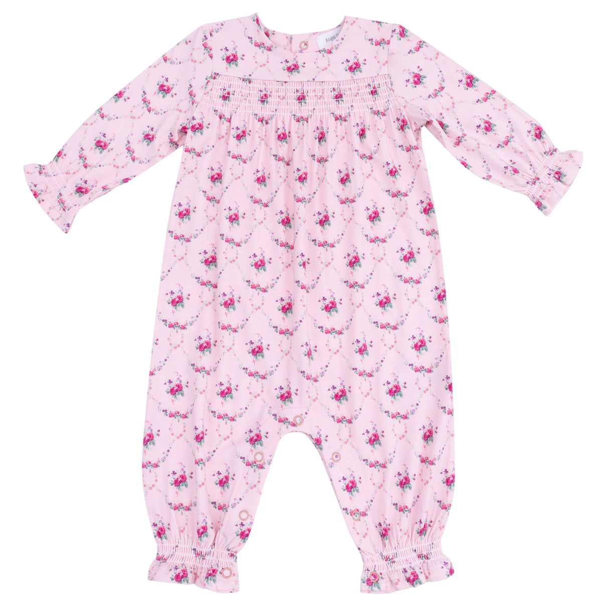 Smocked Romper - HoneyBug 