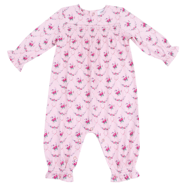 Smocked Romper - HoneyBug 